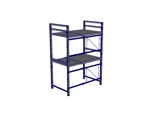 Kitchen Storage Rack 3D Model