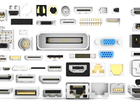 ALL USB Port Library 3D Model