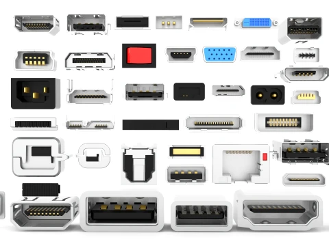 ALL USB Port Library 3D Model