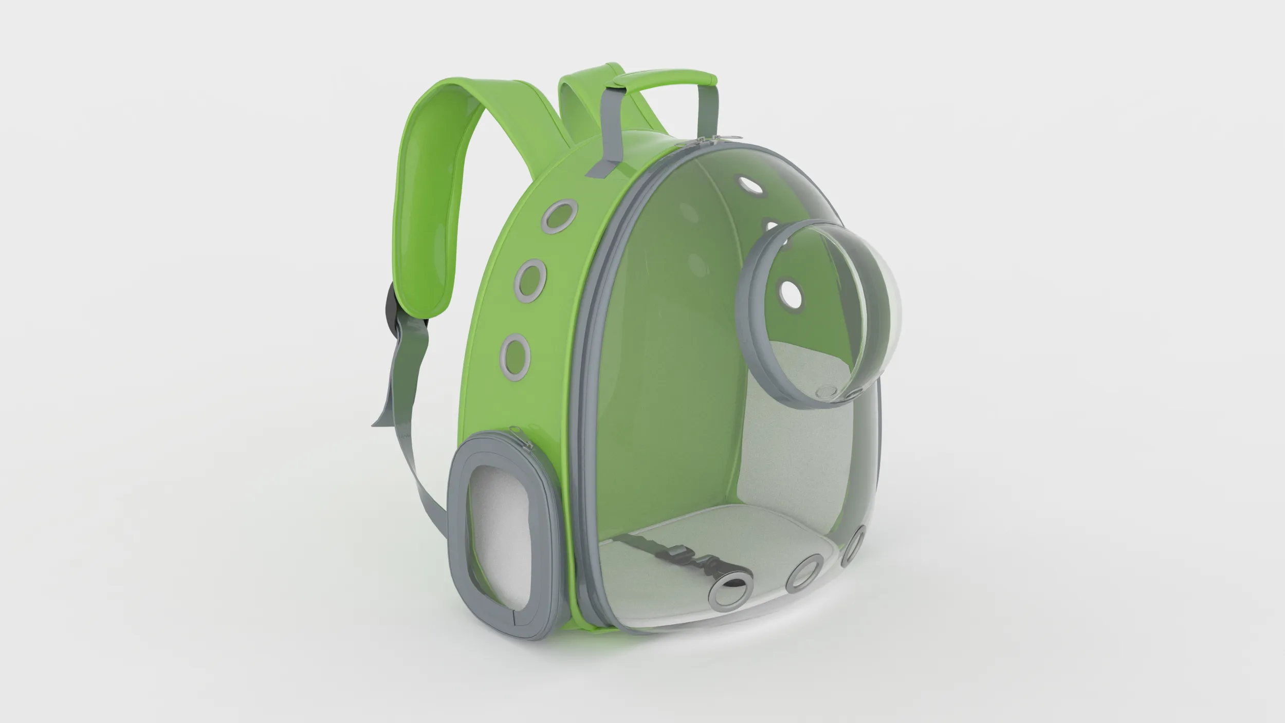 Cat Carrier Backpack 3D Model .c4d .max .obj .3ds .fbx .stl .blend