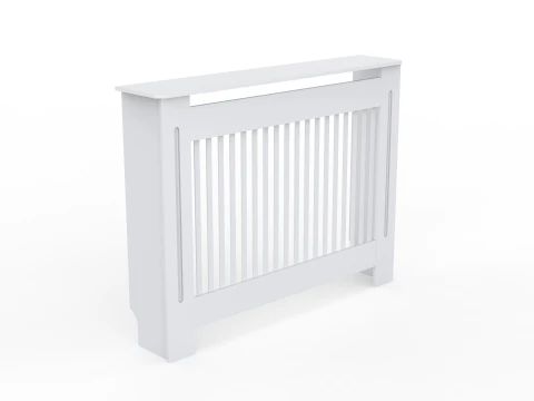 Radiatorafdekking Houten kast 3D Model