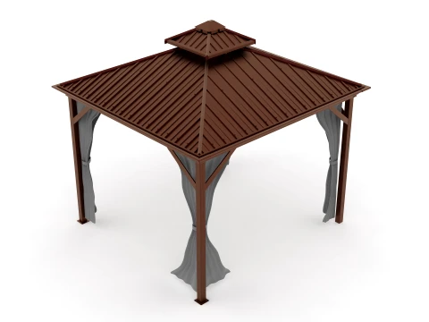 Hardtop Gazebo 3D Model