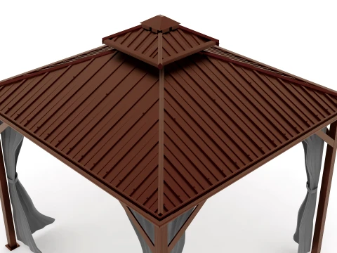 Hardtop Gazebo 3D Model