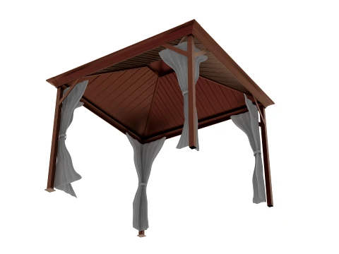Hardtop Gazebo 3D Model