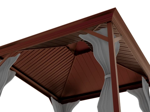 Hardtop Gazebo 3D Model