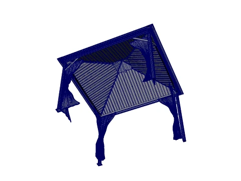 Hardtop Gazebo 3D Model