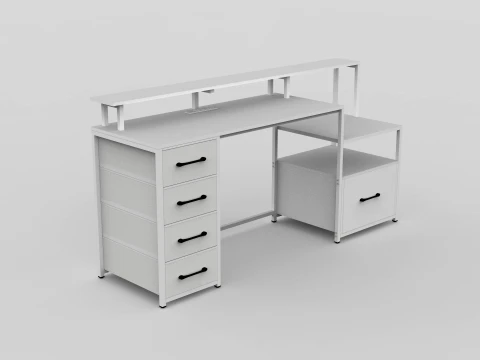 Bilgisayar Masası 3D Model