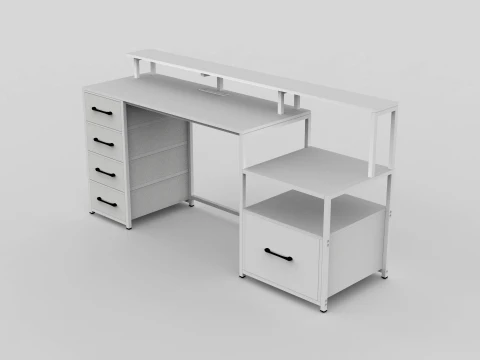 Computer Desk 3D Model