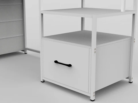 Computer Desk 3D Model