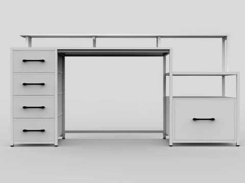 Computer Desk 3D Model