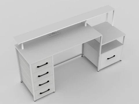 Computer Desk 3D Model