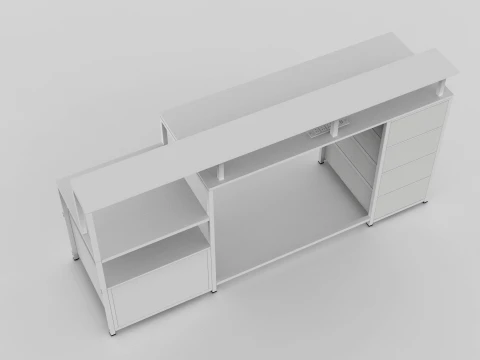 Computer Desk 3D Model