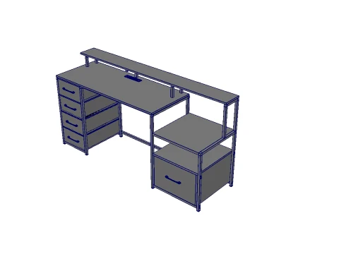 Computer Desk 3D Model