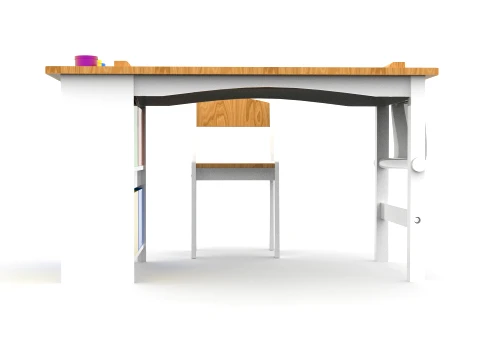 Wooden Kids Art Table 3D Model