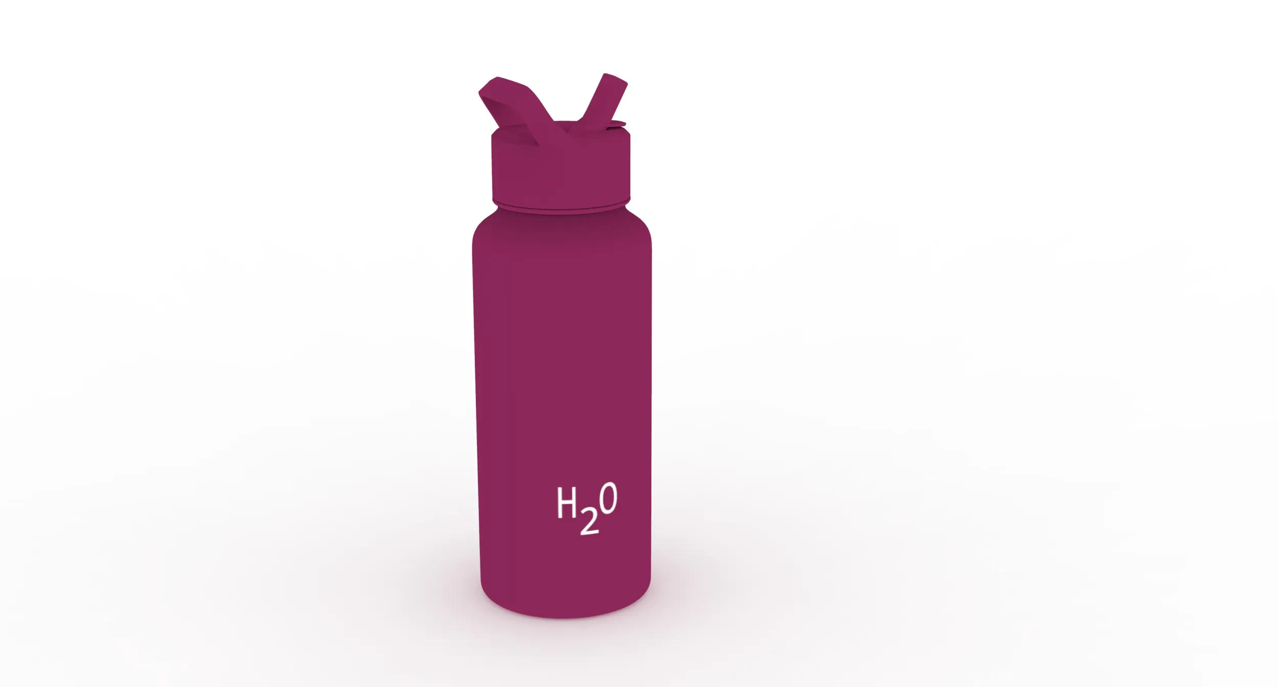 Water bottle 3D Model .c4d .max .obj .3ds .fbx .stl .blend