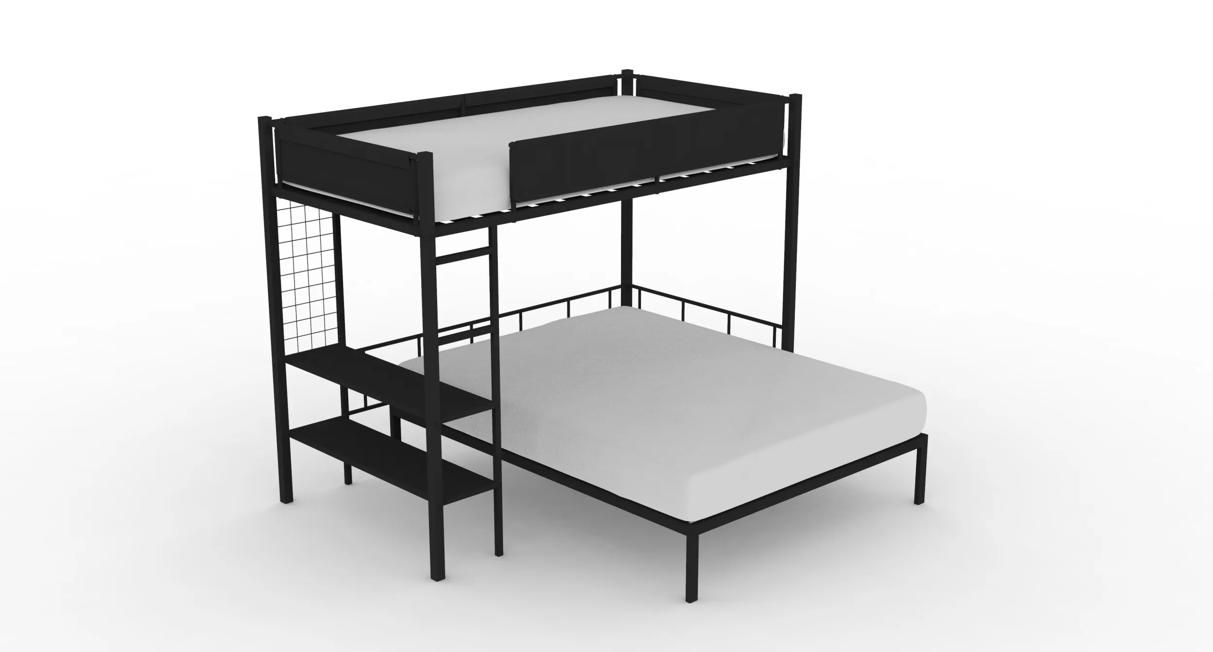 Bunk Bed 3D Model .c4d .max .obj .3ds .fbx .stl .blend