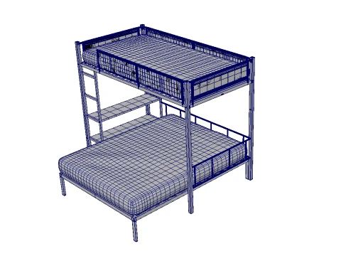 Bunk Bed 3D Model