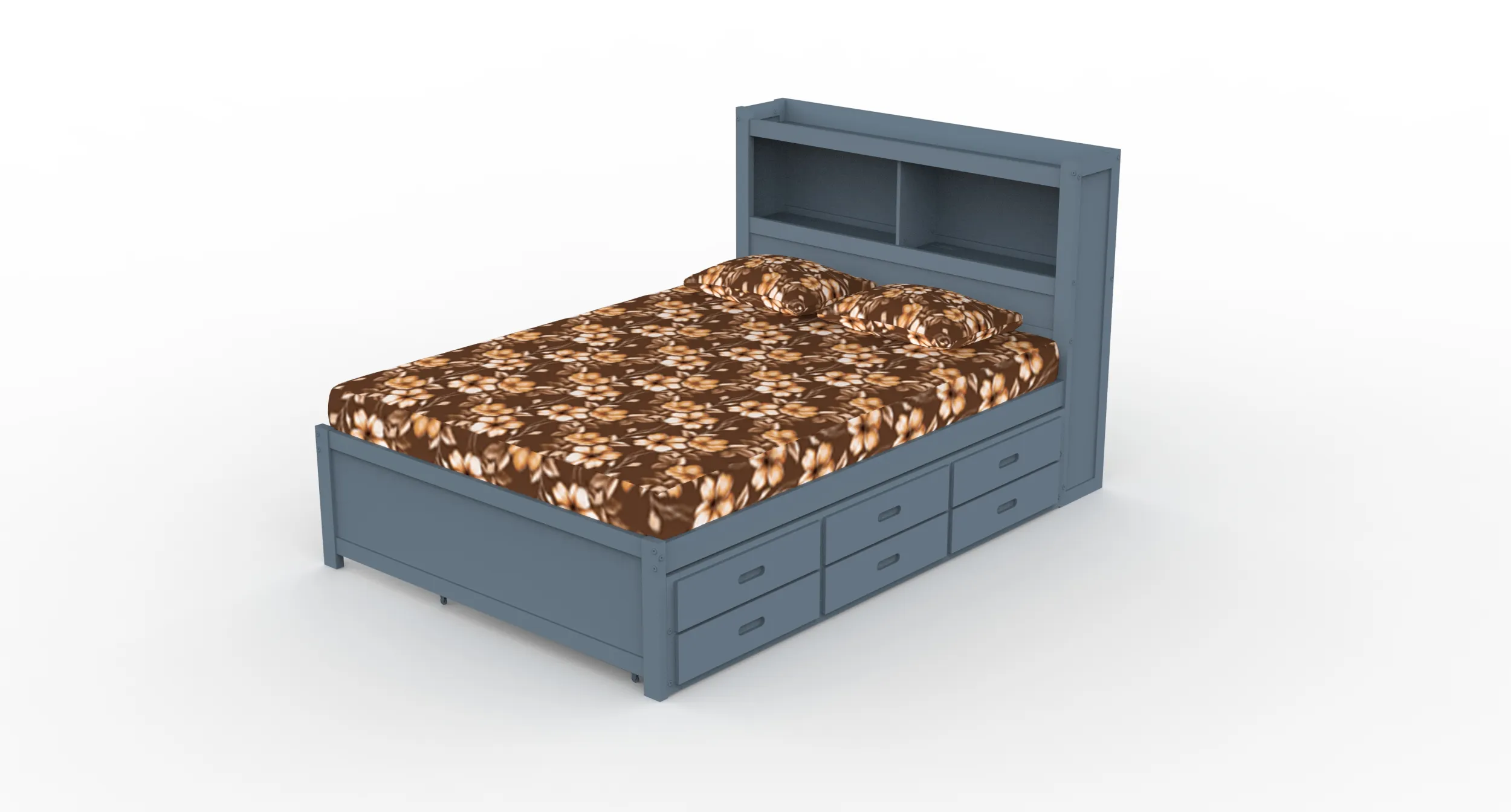 Bed 3D Model .c4d .max .obj .3ds .fbx .stl .blend