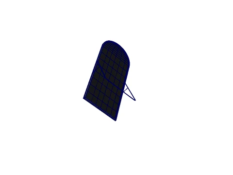 Floor Mirror with Stand 3D Model