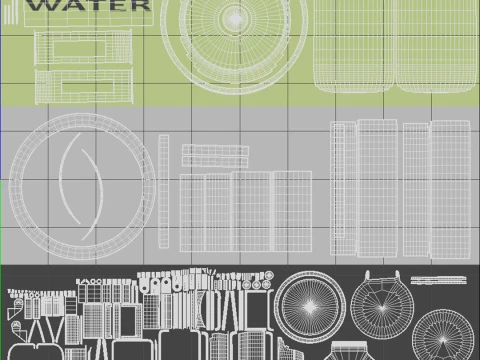 Water bottle 3D Model