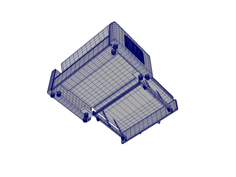 Sleeper Sofa Bed 3D Model