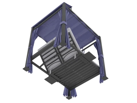 Hardtop Gazebo 3D Model