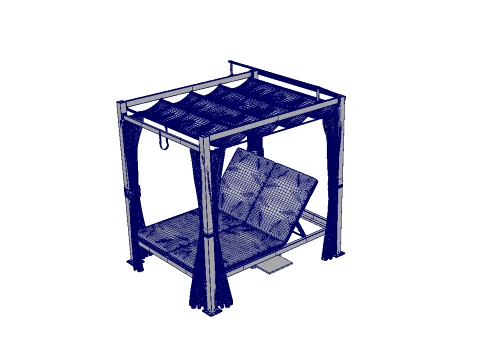 Hardtop Gazebo 3D Model