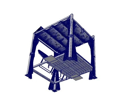 Hardtop Gazebo 3D Model