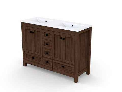 Modern Bathroom Vanity Cabinet 3D Model