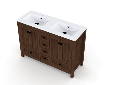Modern Bathroom Vanity Cabinet 3D Model