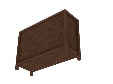 Modern Bathroom Vanity Cabinet 3D Model