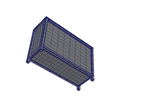 Modern Bathroom Vanity Cabinet 3D Model