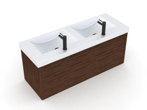 Modern Bathroom Vanity Cabinet 3D Model