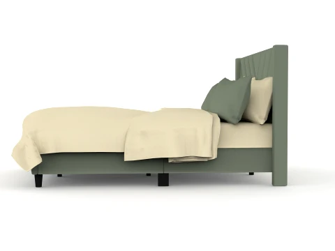 Bed Pillow Mattress Bedsheet 3D Model