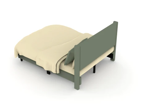Bed Pillow Mattress Bedsheet 3D Model