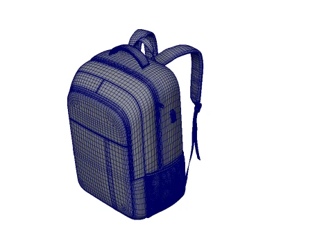 Backpack bag baggage 3D Model