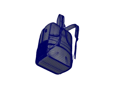 Backpack bag baggage 3D Model