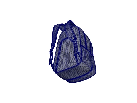Backpack bag baggage 3D Model