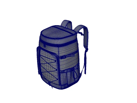 Backpack bag baggage 3D Model
