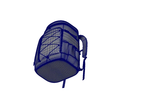 Backpack bag baggage 3D Model