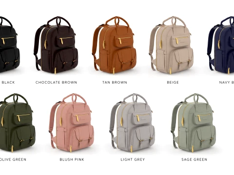 Backpack bag baggage 3D Model