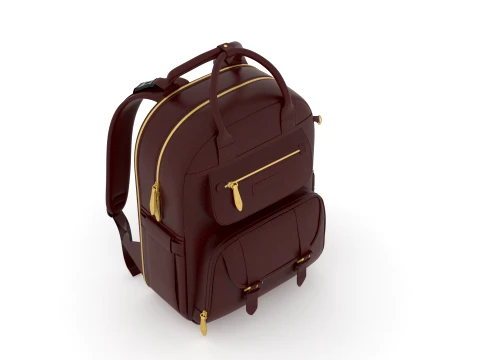 Backpack bag baggage 3D Model
