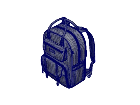 Backpack bag baggage 3D Model