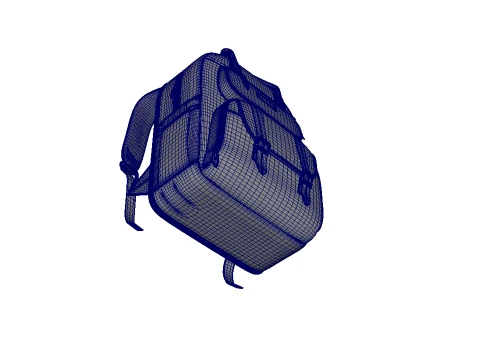 Backpack bag baggage 3D Model