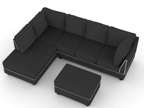 Sectional Sofa Couches 3D Model