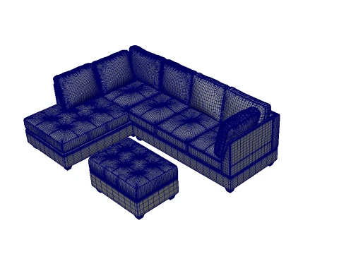 Sectional Sofa Couches 3D Model