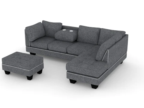 Sectional Sofa Couches 3D Model