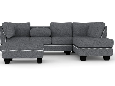 Sectional Sofa Couches 3D Model