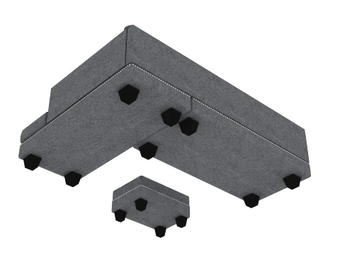 Sectional Sofa Couches 3D Model