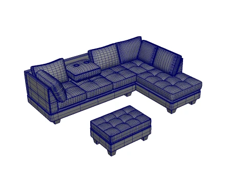 Sectional Sofa Couches 3D Model